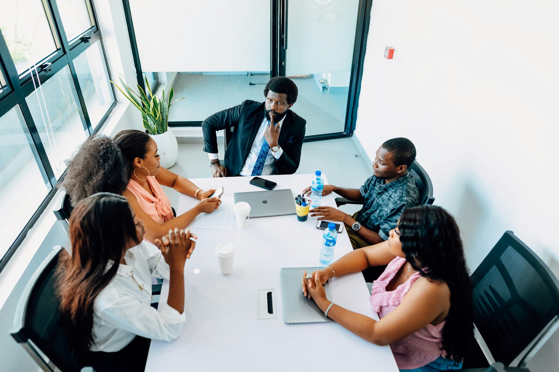 African business leaders in a strategy meeting